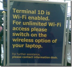 Free WiFi at Delhi Airport